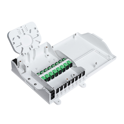 comprar Caja interior de la terminación de la fibra óptica de la SIESTA con 1x8 los conectores blancos del divisor FTTH SC/UPC Fabricación en línea