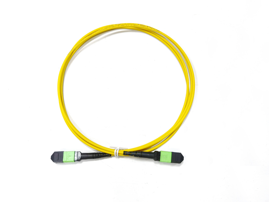 comprar Fibra óptica MTP MPO APC de la polaridad B 12 femenino a la asamblea de cable masculina del camión del cordón de remiendo Fabricación en línea