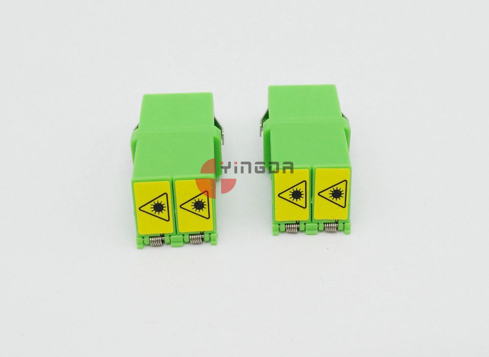 Single-mode Simplex Fiber Optic Adapter LC/APC, Green LC Fiber Optic Coupler