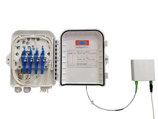 YINGDA FTTH 8 núcleos de plástico de palo de montaje de fibra óptica divisor de la caja de distribución caída de cable 3 mm para interiores