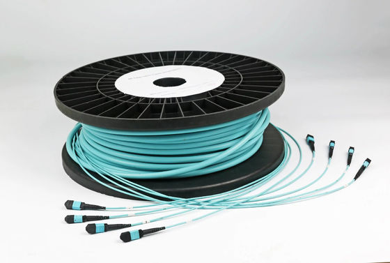 YINGDA Fabricante de fibra óptica MTP MPO Conector de fibra de cable de ruptura 48 núcleos SM MM para la red 20M