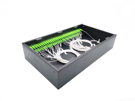 Caja de terminación de fibra óptica conveniente para la interconexión de cables-64 puertos