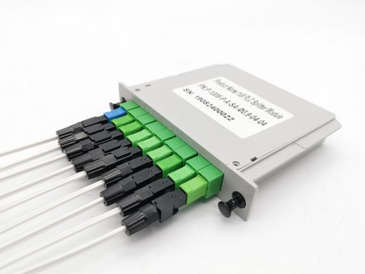 Cajetilla PLC de división óptica con cola de cerdo 1x8 PLC tipo de inserción equilibrada SC APC LGX Caja de división