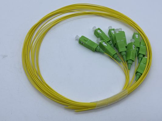 Alta eficacia SC APC Fibra óptica Pigtail 0,9 mm para la red de paneles de parches
