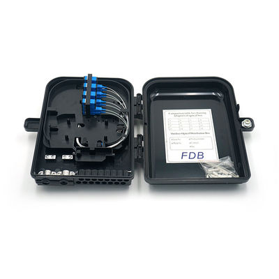 Caja de terminación de fibra óptica de entrada y salida de cable flexible con capacidad de 16 núcleos y glándulas de cable