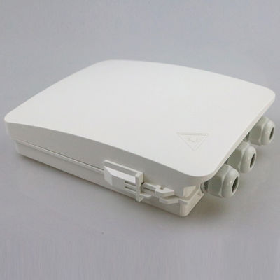 Protección IP65 Caja de terminación de fibra óptica para red FTTX 8 Capacidad de núcleo bloqueo de deslizamiento bandeja giratoria anti-UV