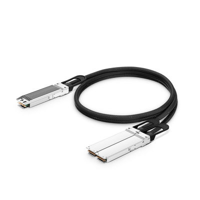 1M Compatible 800G OSFP Fined Top a 2 x 400G OSFP Flat Top Ethernet Passive Direct Attach Cable de ruptura de cobre
