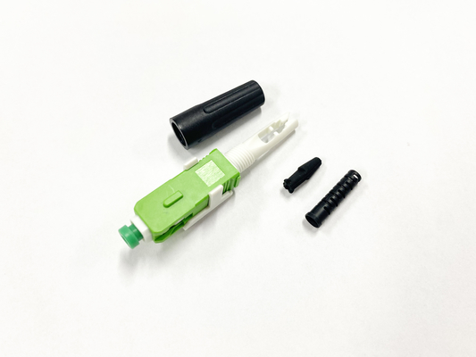 Conector Rápido SC APC IL 0.3dB Con Empujador Conector Rápido Rápido de Fibra Óptica para Cable de Bajada FTTH Redondo de 3mm