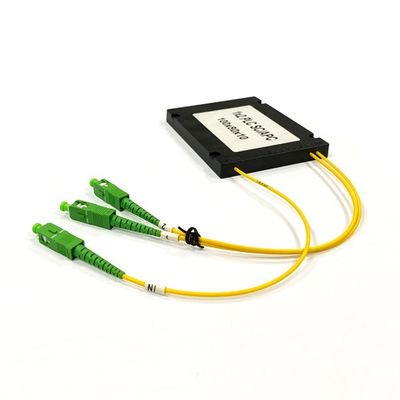 Divisor óptico de fibra FTTH monomodo 1X2 1X4 1X8 con caja ABS 2.0mm para equipos de fibra óptica FTTA para uso en FTTH