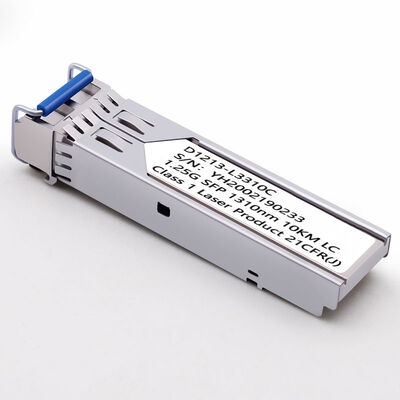 Transceptor SFP Módulo óptico compacto duradero 1.25G 10KM 1.25G 10G Bidi Modo doble único para red FTTX